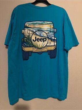 JEEP Mens Blue T Shirt, Size 2X